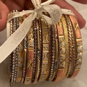 Amrita Singh Multi tone Gold bangles